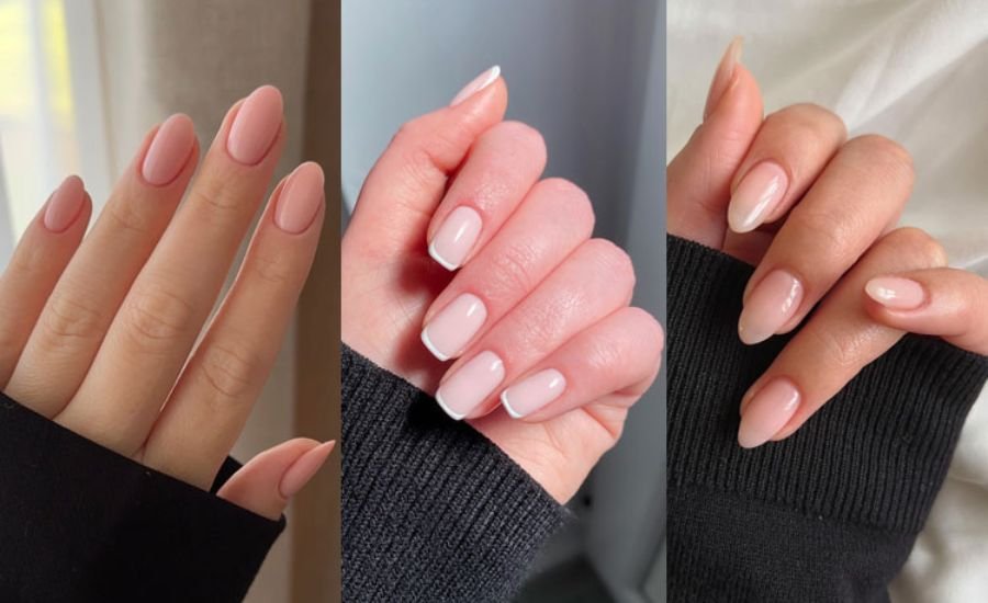 Simple Pink Nails